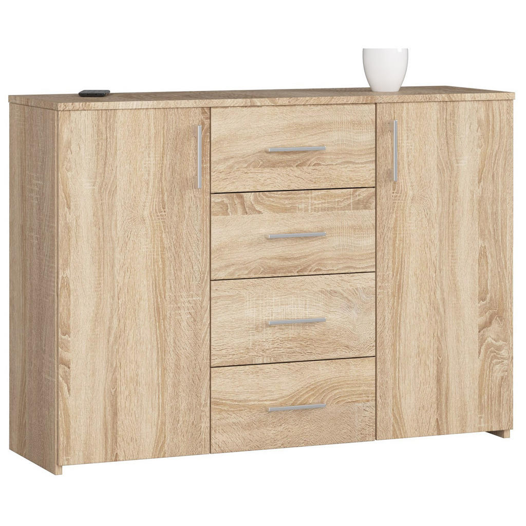 Akord Kommode, Sonoma Eiche, Holzwerkstoff, Nachbildung