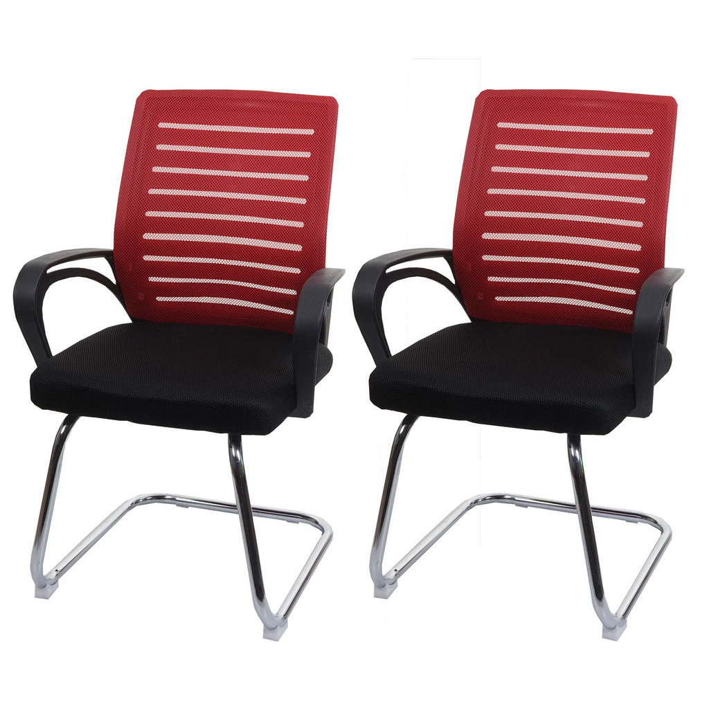 MCW Konferenzstuhl, Rot, Textil, 60x94x49 cm, Arbeitszi