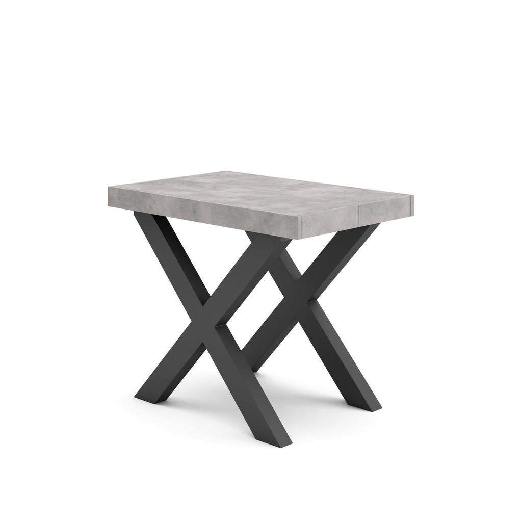 Skraut Home Konsolentisch, Grau, Holzwerkstoff, Rechtec