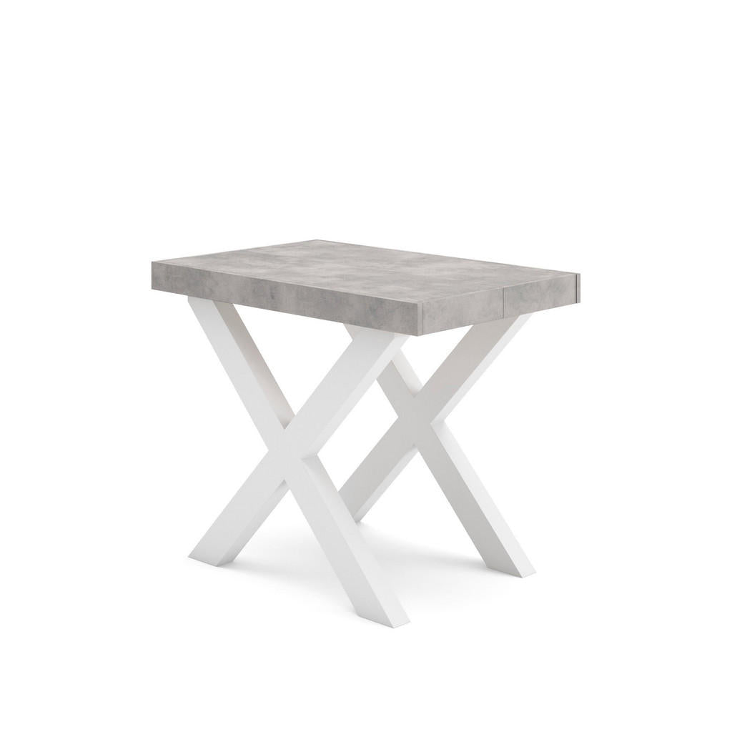 Skraut Home Konsolentisch, Grau, Holzwerkstoff, Rechtec