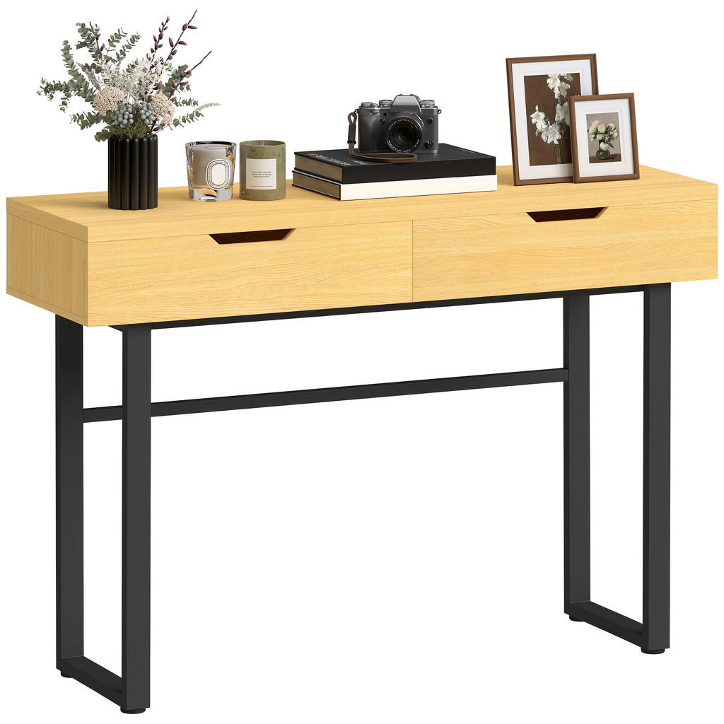 Konsolentisch, Natur, Holzwerkstoff, 110x76.5x35 cm, Wo