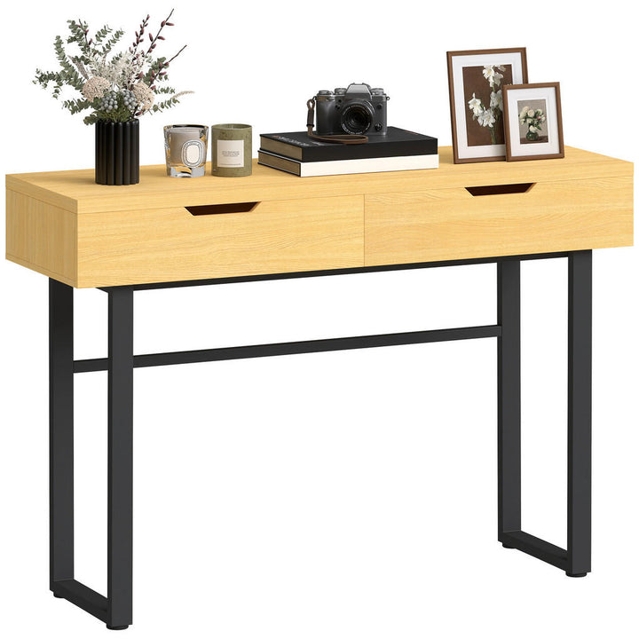 Konsolentisch, Natur, Holzwerkstoff, 110x76.5x35 cm, Wo