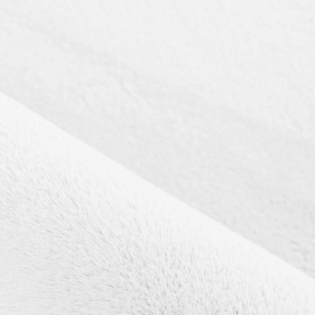 Ayyildiz Läufer Pouffy, Weiß, Textil, Uni, rechteckig,