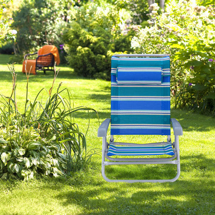 Relaxdays Klappliegestuhl, Mehrfarbig, Metall, Textil,