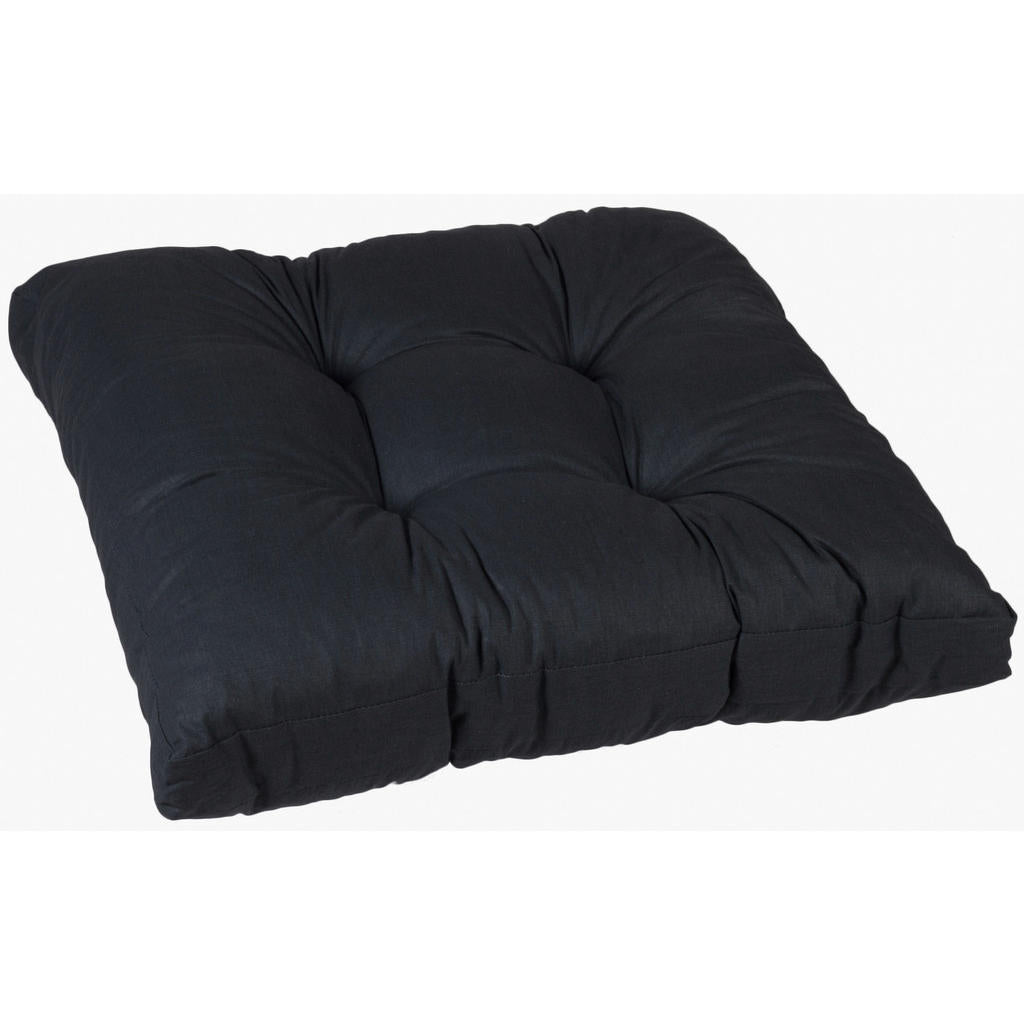 Gardenson Loungekissen, Anthrazit, Textil, Uni, Füllung