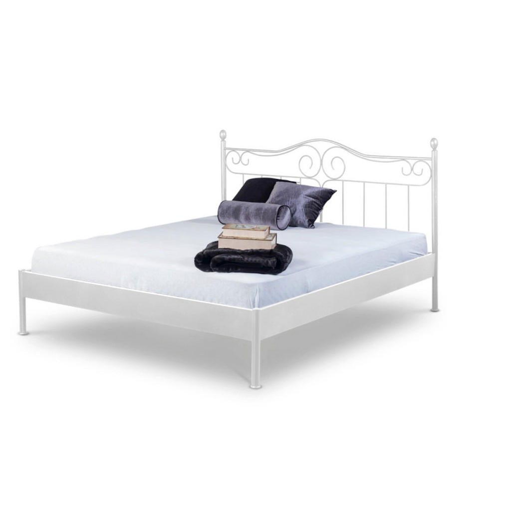 BED BOX Metallbett, Weiß, Metall, 180x200 cm, Schlafzim