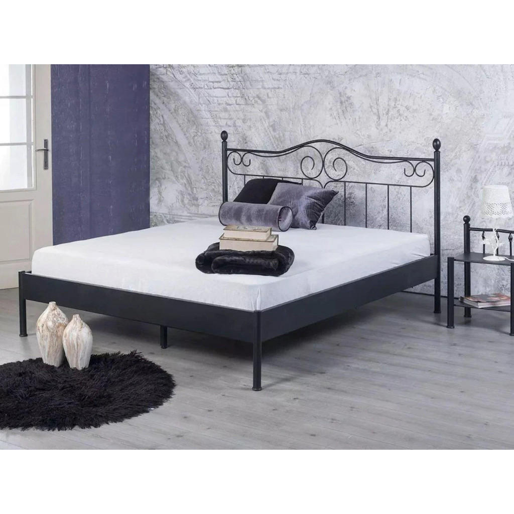 BED BOX Metallbett, Weiß, Metall, 180x200 cm, Schlafzim