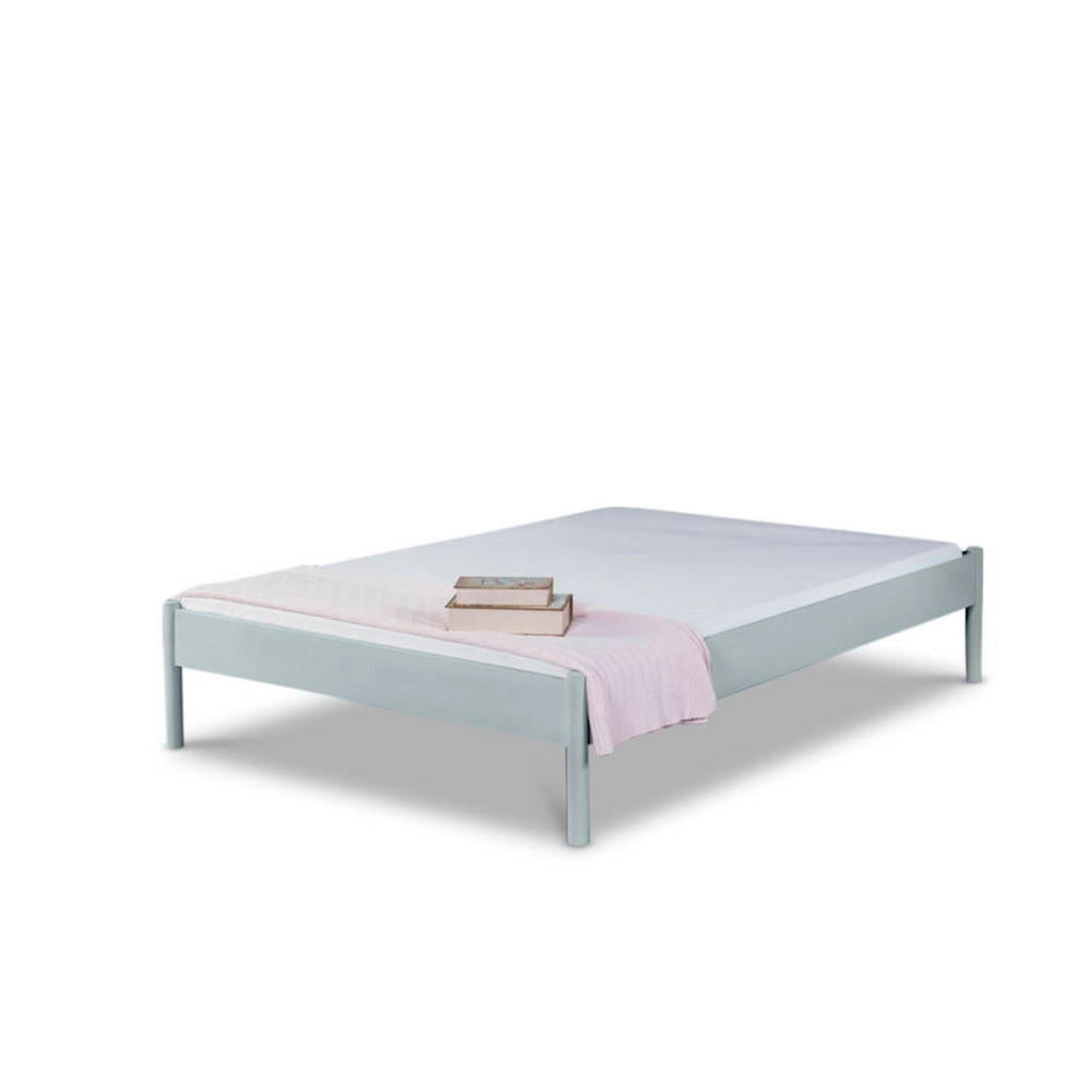 BED BOX Metallbett, Silber, Metall, 140x220 cm, Schlafz