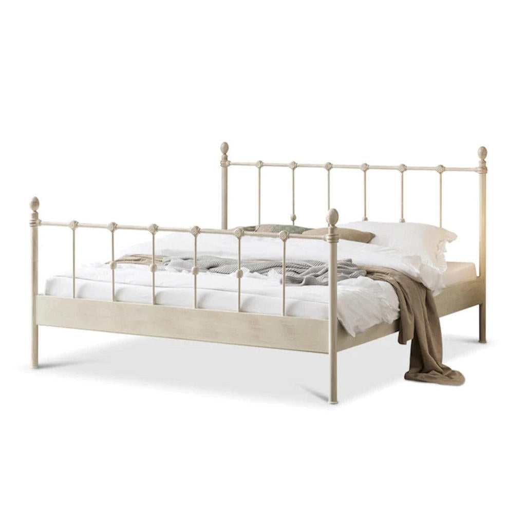 BED BOX Metallbett, Sand, Metall, 200x210 cm, Schlafzim