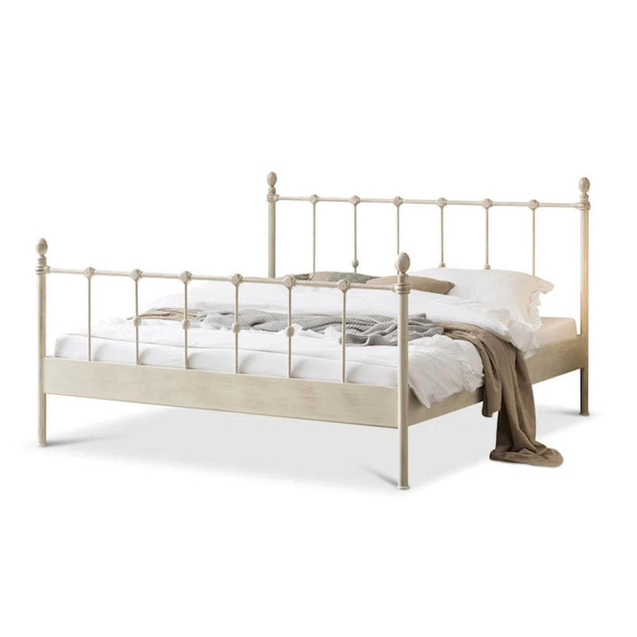 BED BOX Metallbett, Sand, Metall, 200x210 cm, Schlafzim