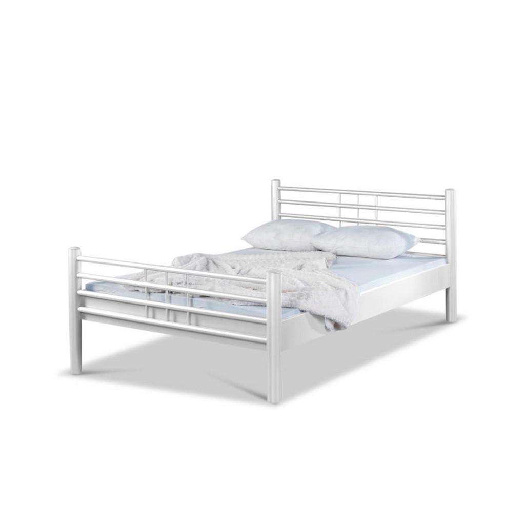 BED BOX Metallbett, Weiß, Metall, 100x210 cm, Schlafzim