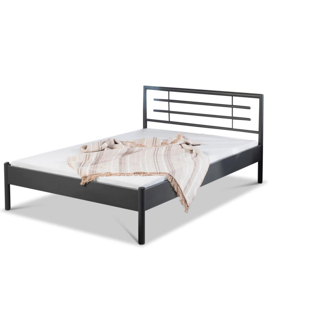 BED BOX Metallbett, Anthrazit, Metall, 120x210 cm, Schl