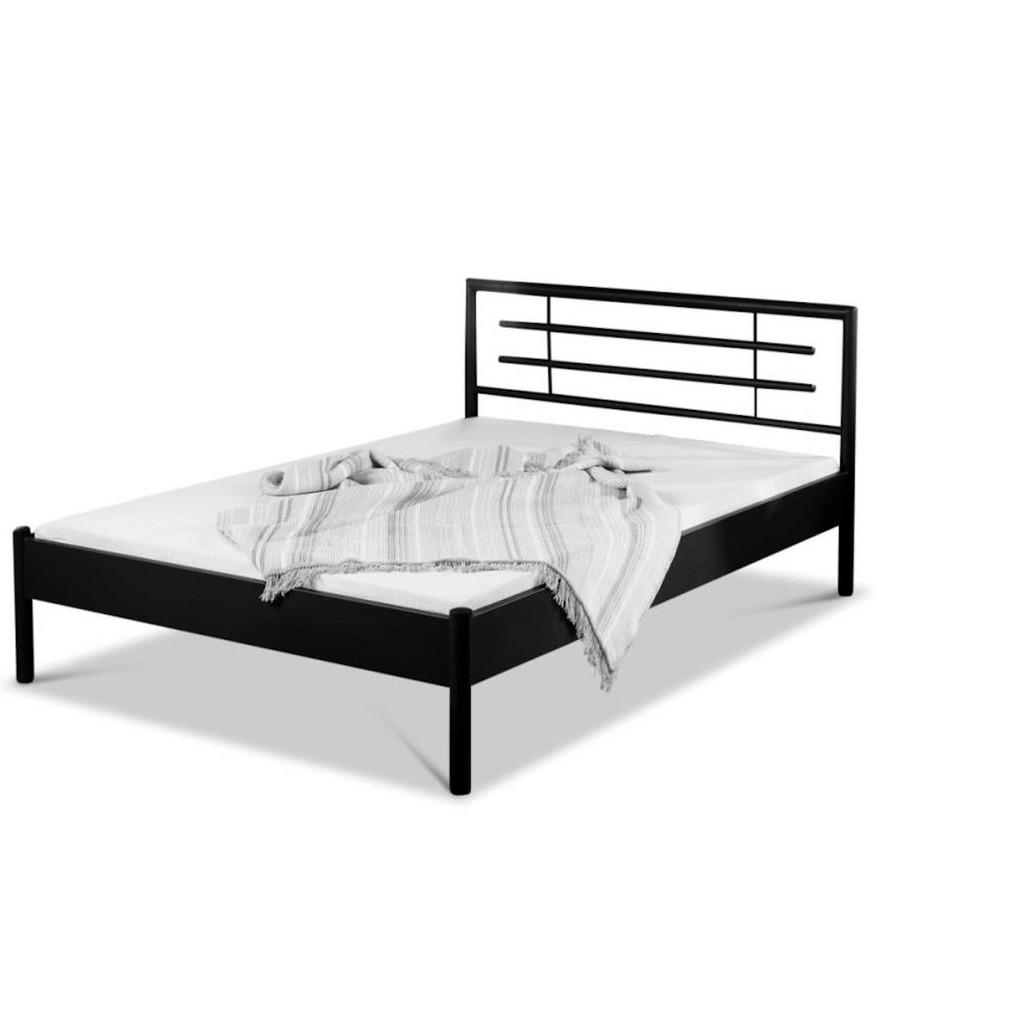 BED BOX Metallbett, Schwarz, Metall, 120x210 cm, Schlaf