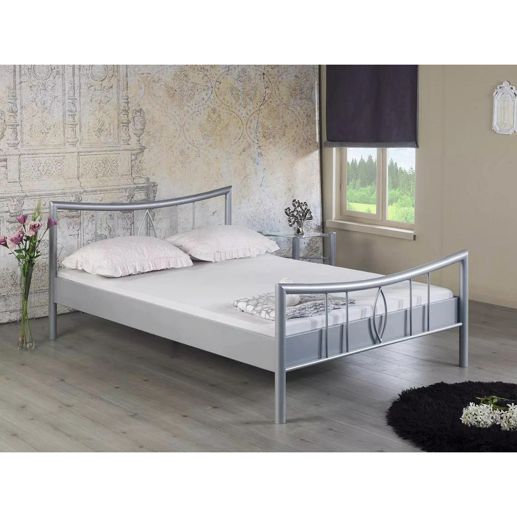 BED BOX Metallbett, Weiß, Metall, 100x220 cm, Schlafzim