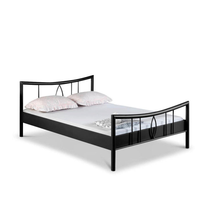 BED BOX Metallbett, Schwarz, Metall, 180x200 cm, Schlaf
