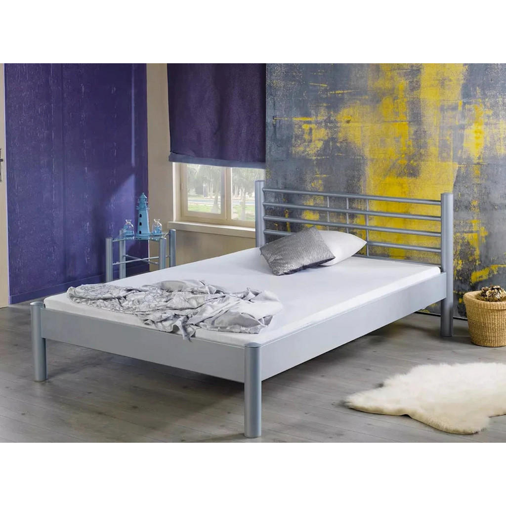BED BOX Metallbett, Anthrazit, Metall, 120x220 cm, Schl