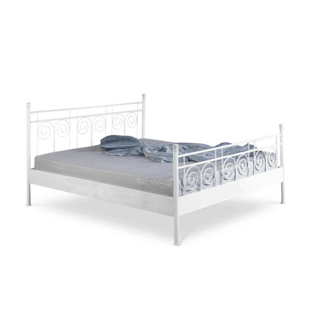 BED BOX Metallbett, Weiß, Metall, 160x200 cm, Schlafzim