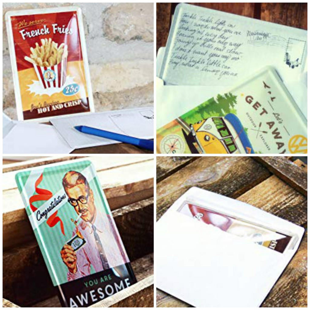 Nostalgic-Art Miniblechschild, Mehrfarbig, Metall, Rech