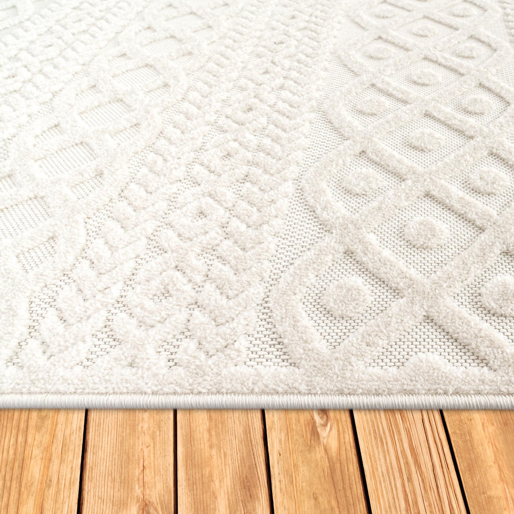 Paco Home Outdoorteppich, Creme, Textil, Rechteckig, 12
