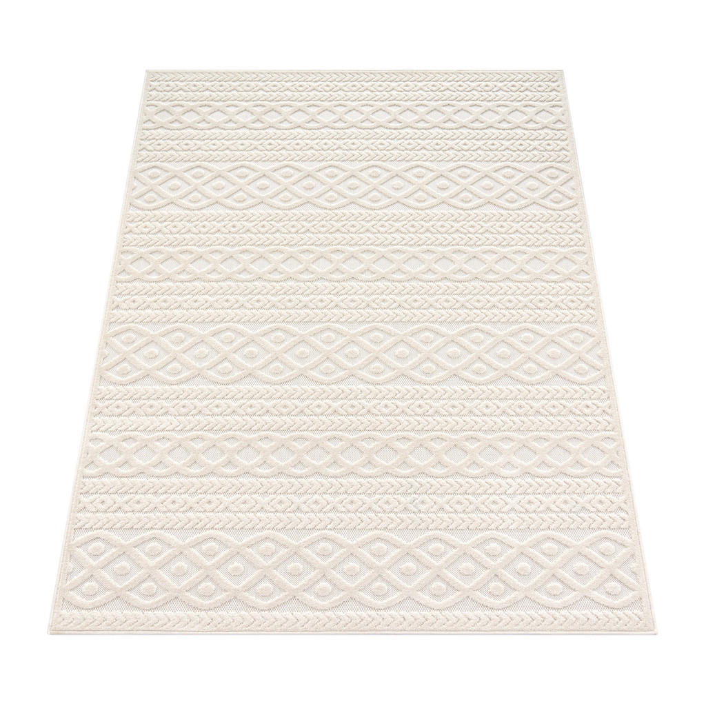Paco Home Outdoorteppich, Creme, Textil, Rechteckig, 12