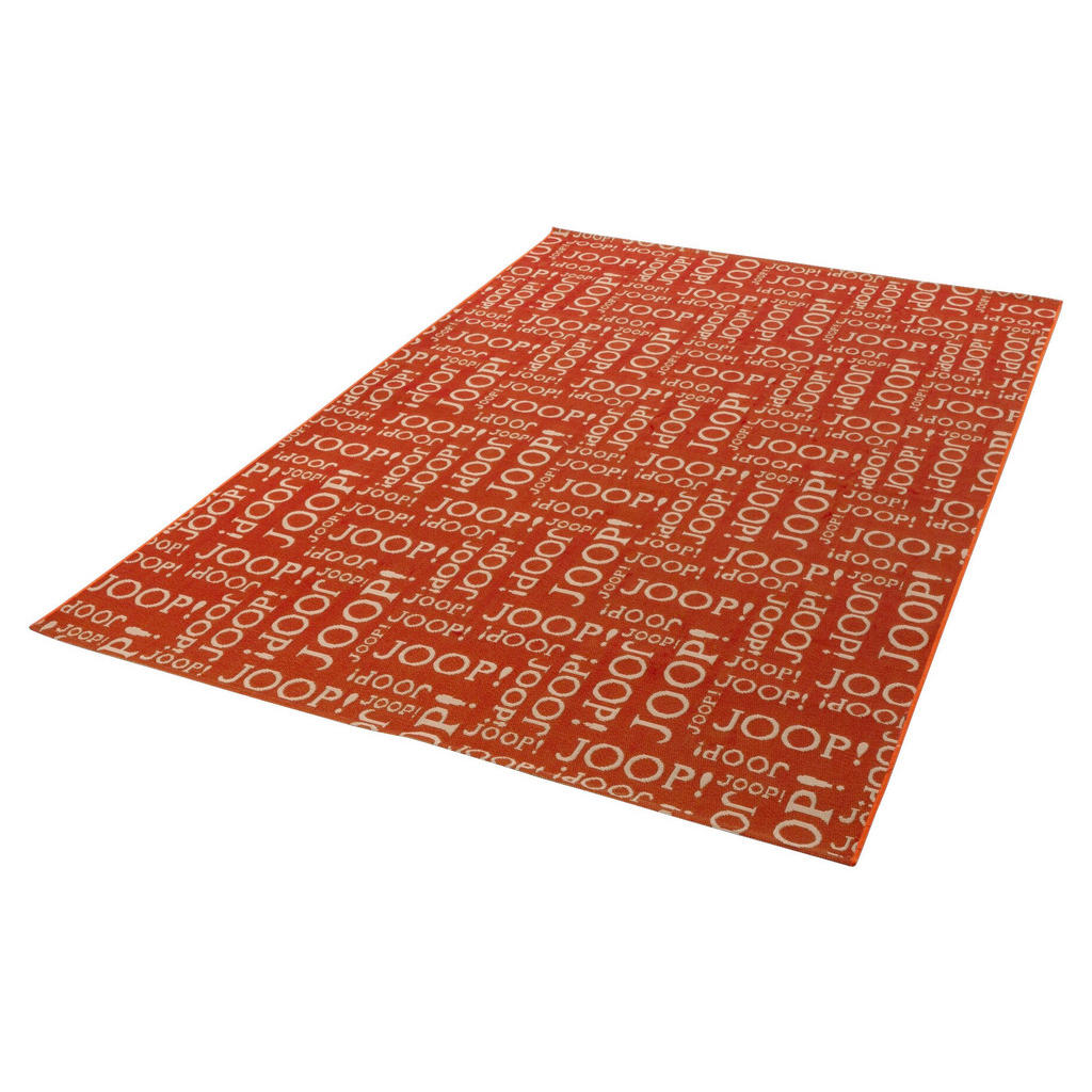 Joop! Outdoorteppich Repeat, Aprikose, Textil, Schriftz