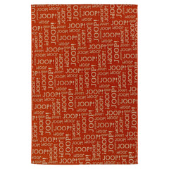 Joop! Outdoorteppich Repeat, Aprikose, Textil, Schriftz