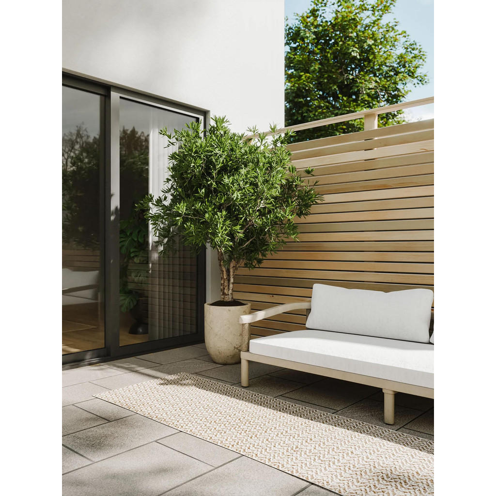 benuta Outdoorteppich, Creme, Kunststoff, Rechteckig, 7