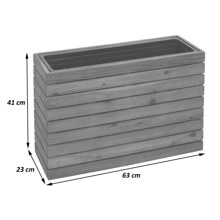 MCW Pflanzkasten, Braun, Holz, 63x41x23 cm, Gartenzubeh