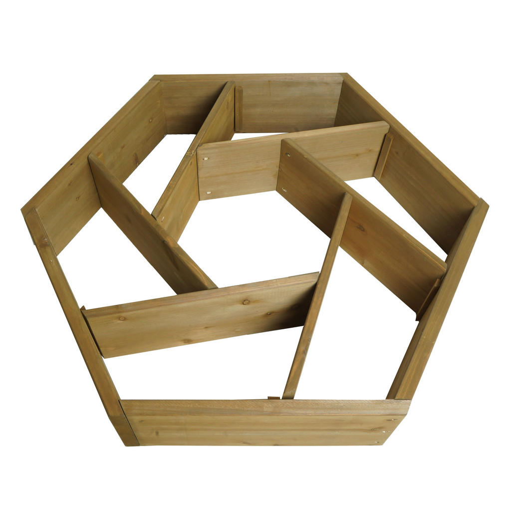 MCW Pflanzkasten, Braun, Holz, 100x18x87 cm, Gartenzube