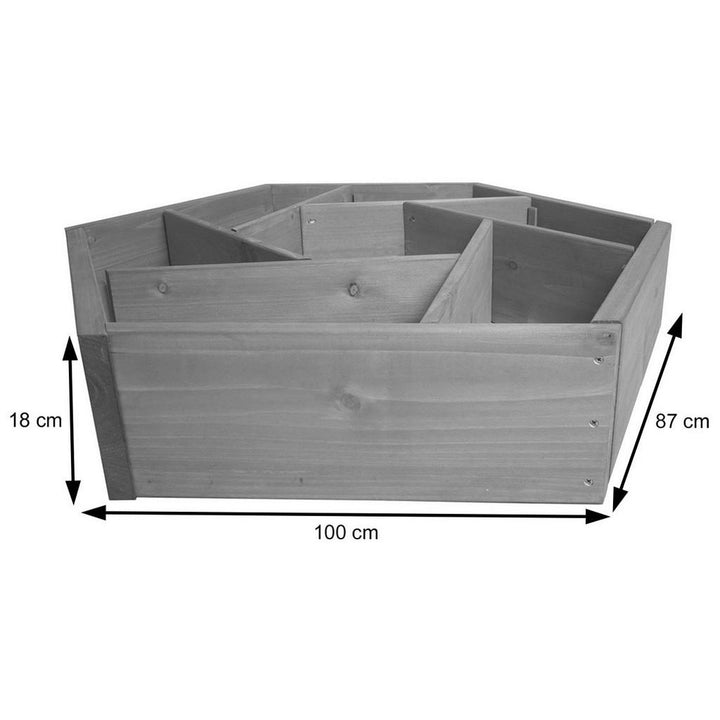 MCW Pflanzkasten, Braun, Holz, 100x18x87 cm, Gartenzube