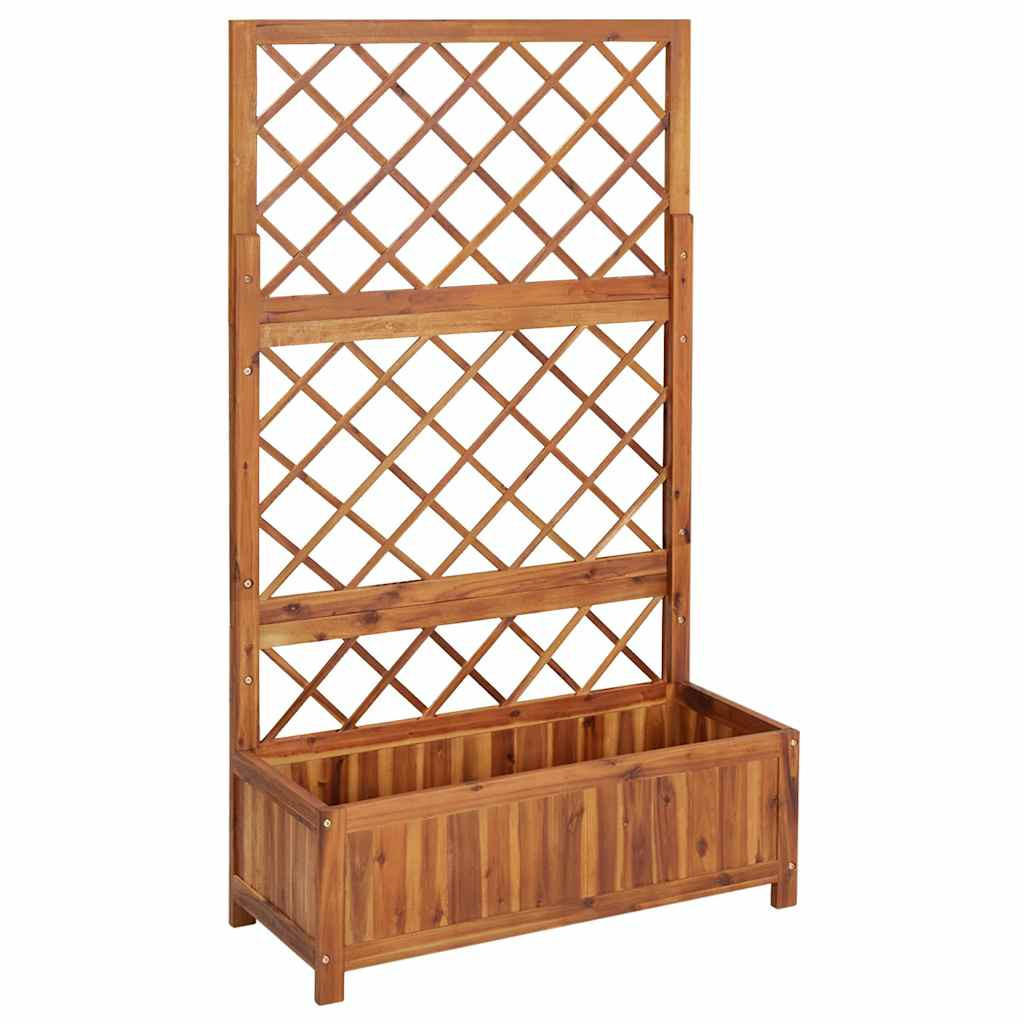 Deluke Pflanzkasten, Braun, Holz, 85x150x38 cm, Gartenz