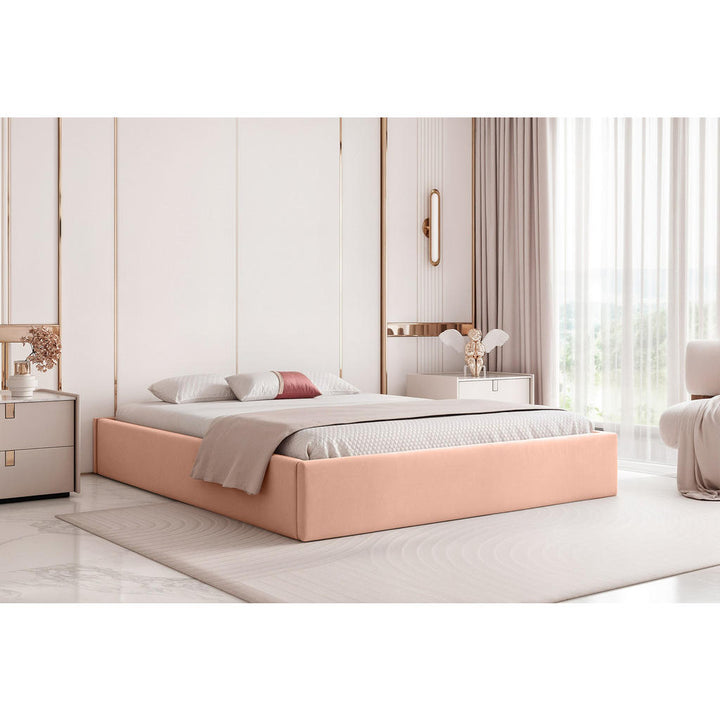 Fedve Polsterbett, Pink, Textil, 120x200 cm, Schlafzimm