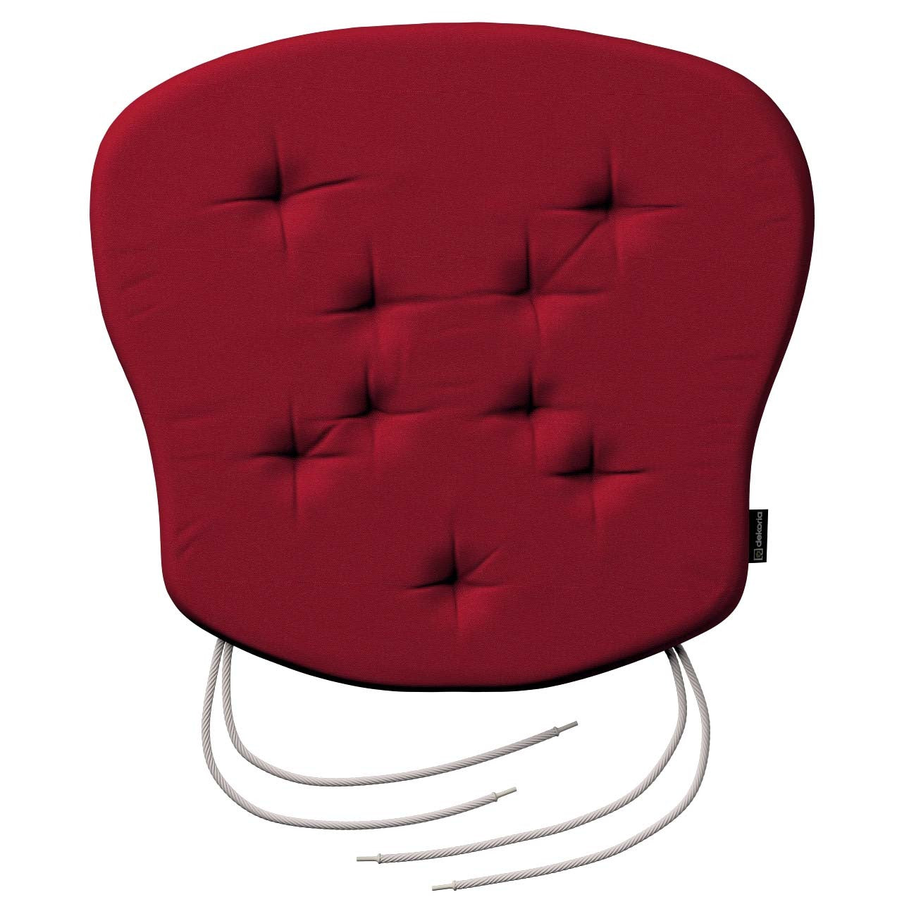 stuhlkissen peter mit bindeschnur, rot, 41x 38 x 3,5 cm, etna (705-60)