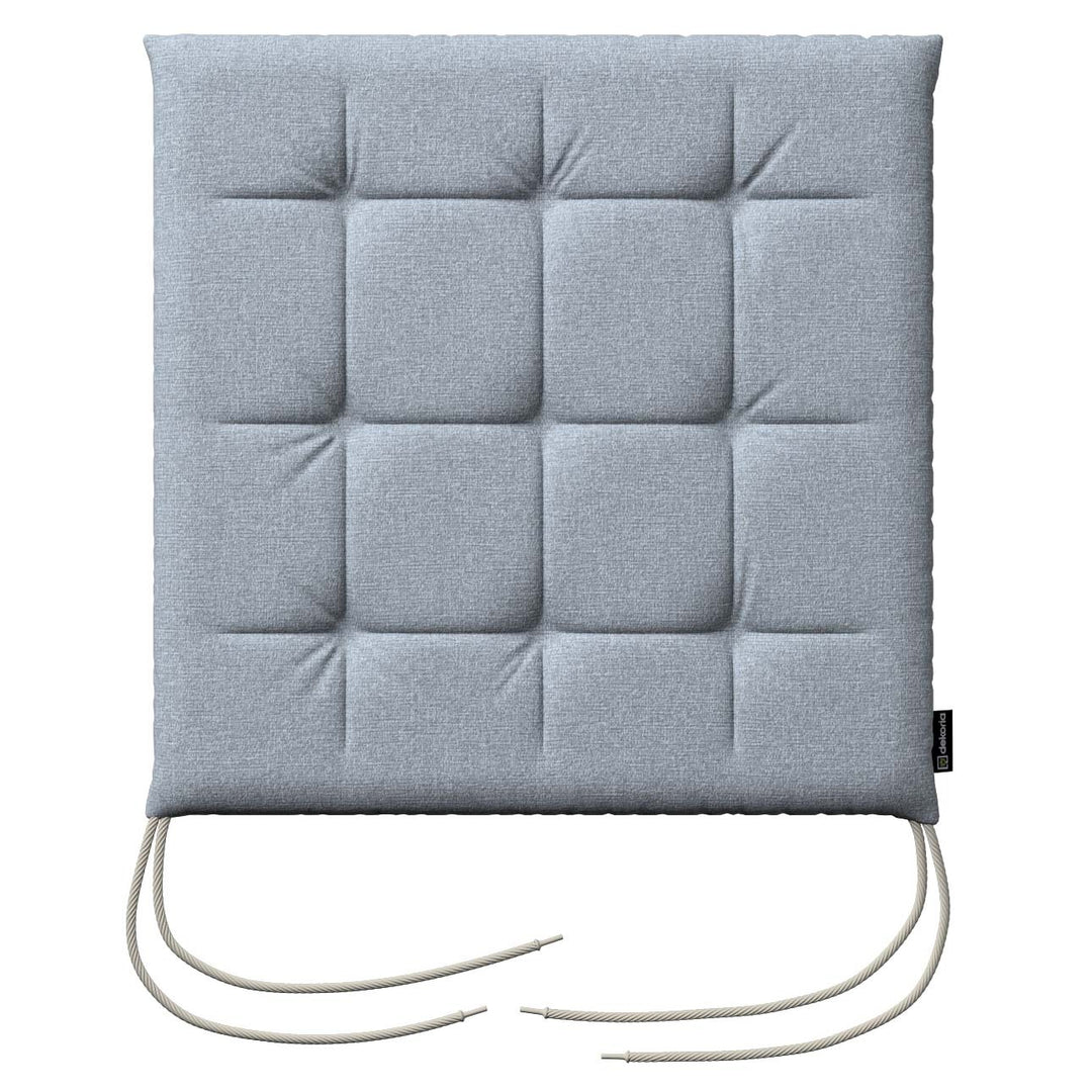 stuhlkissen jonas mit bindeschnur, steingrau, 40 x 40 x 3,5 cm, amsterdam (704-46)
