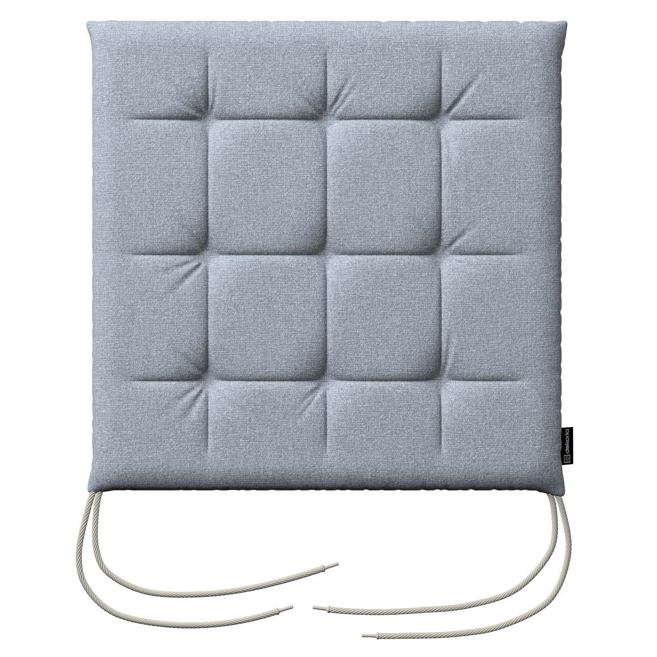 stuhlkissen jonas mit bindeschnur, steingrau, 40 x 40 x 3,5 cm, amsterdam (704-46)