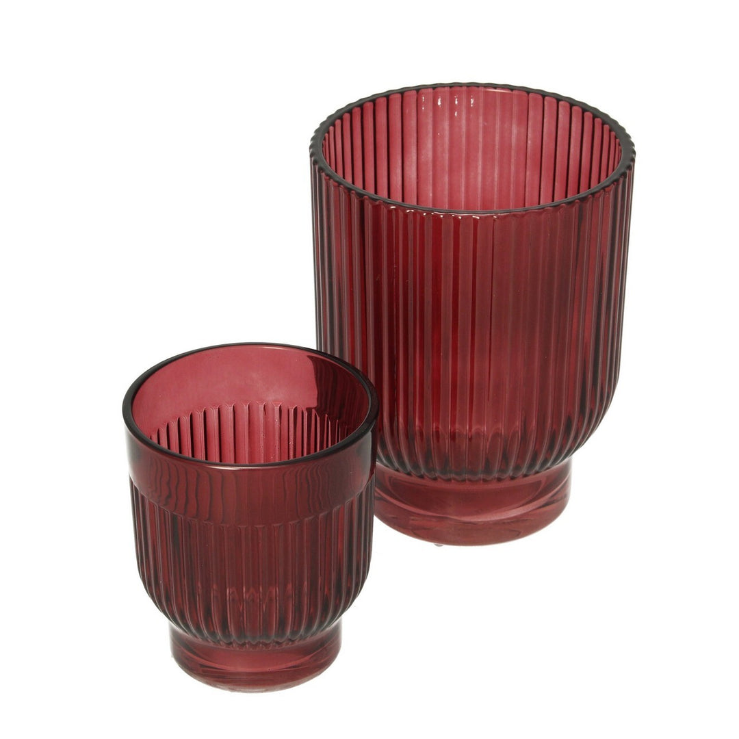 leuchter im set insie 2 stck. red, 10 x 10 x 12 cm