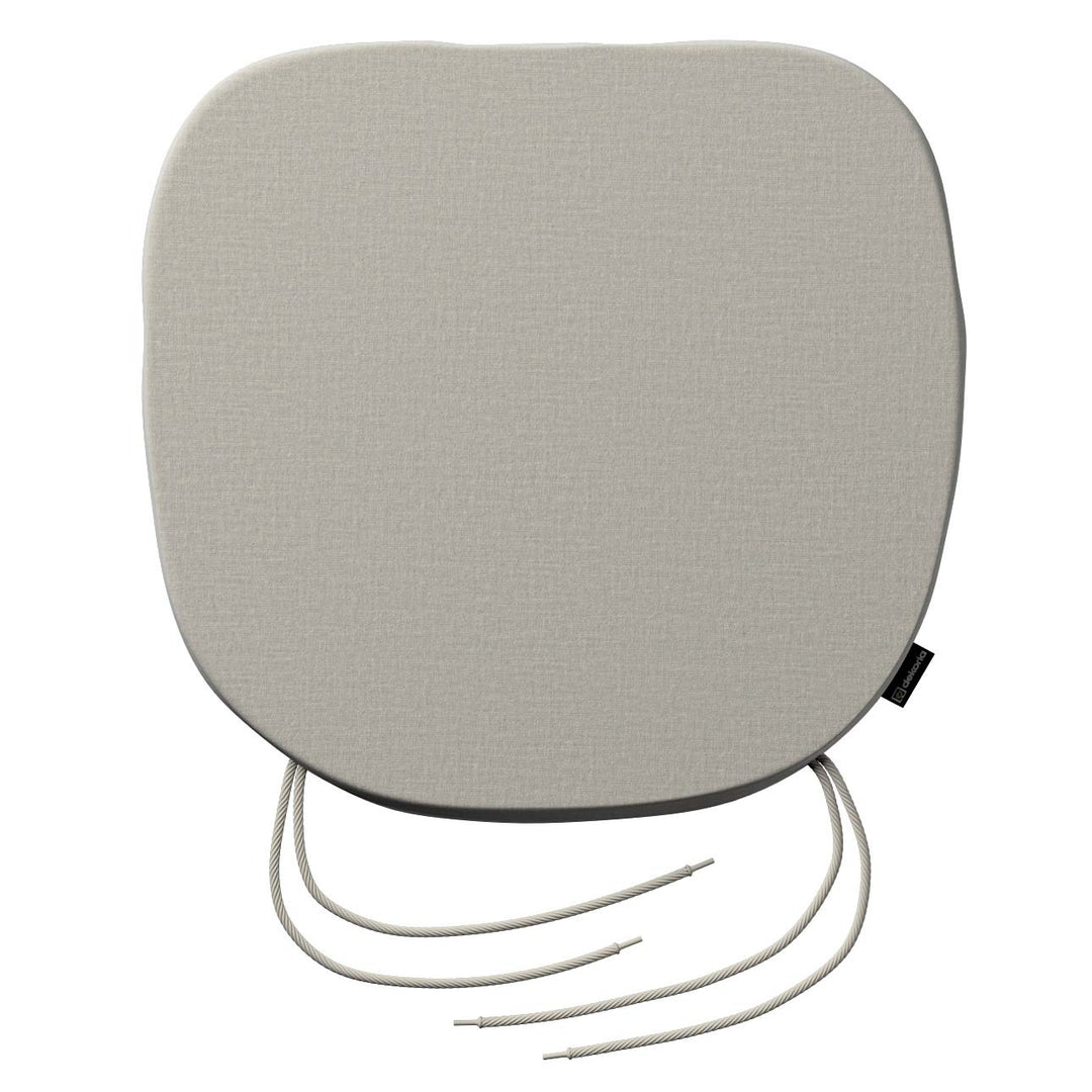stuhlkissen marcus mit bindeschnur, grau, 40 x 37 x 2,5 cm, ingrid (705-40)