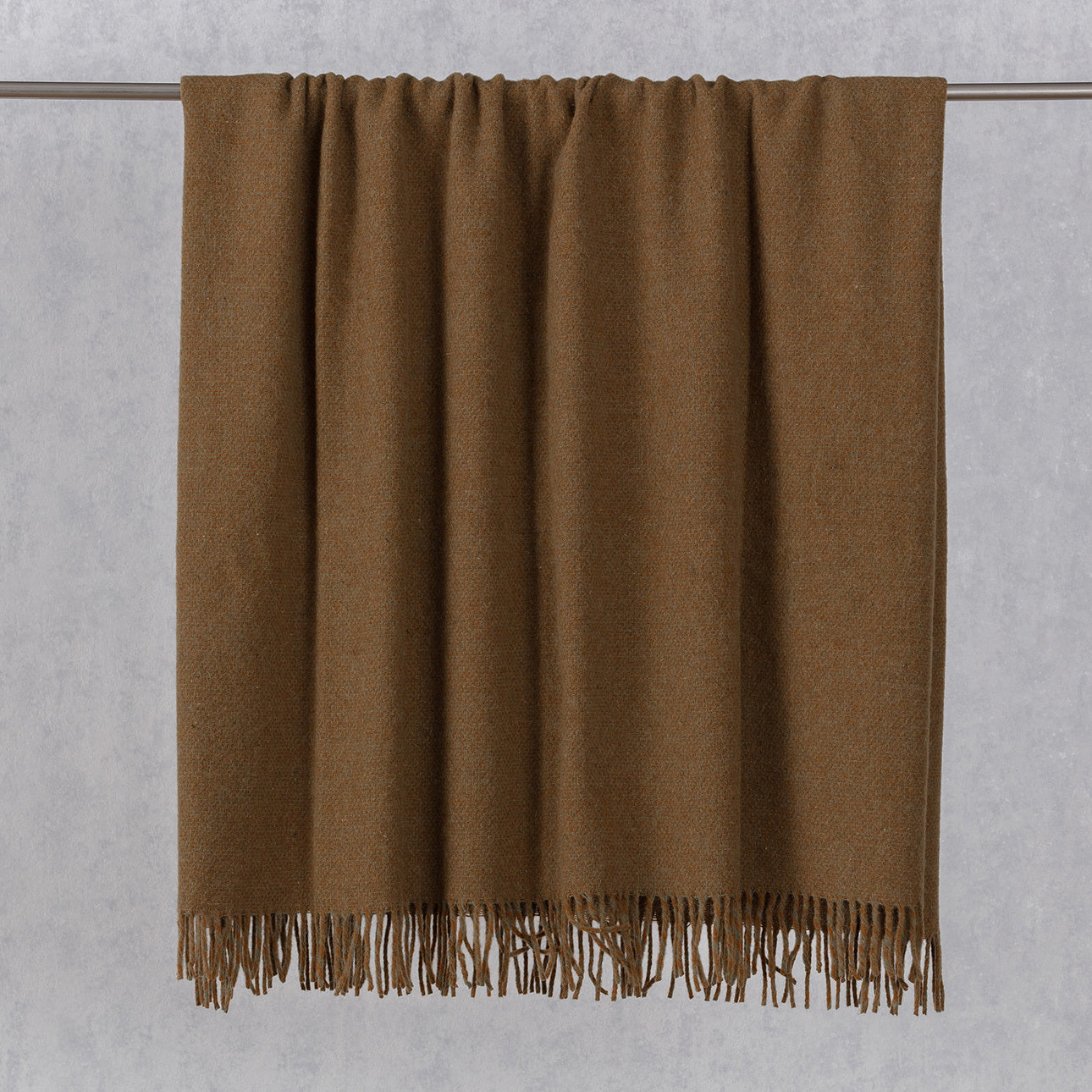 plaid seeland 140x200cm melange brown grey, 140 x 200 cm