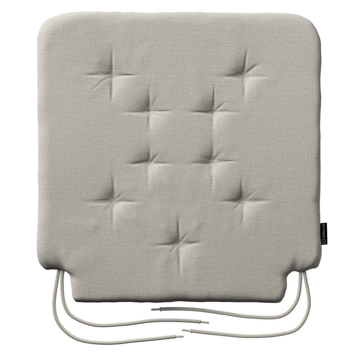 stuhlkissen christoph mit bindeschnur, grau, 42 x 41 x 3,5 cm, ingrid (705-40)