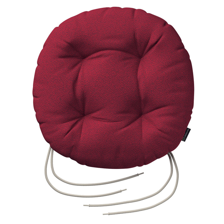 stuhlkissen adam mit bindeschnur, bordeaux, ⌀37 x 8 cm, living loop (162-54)