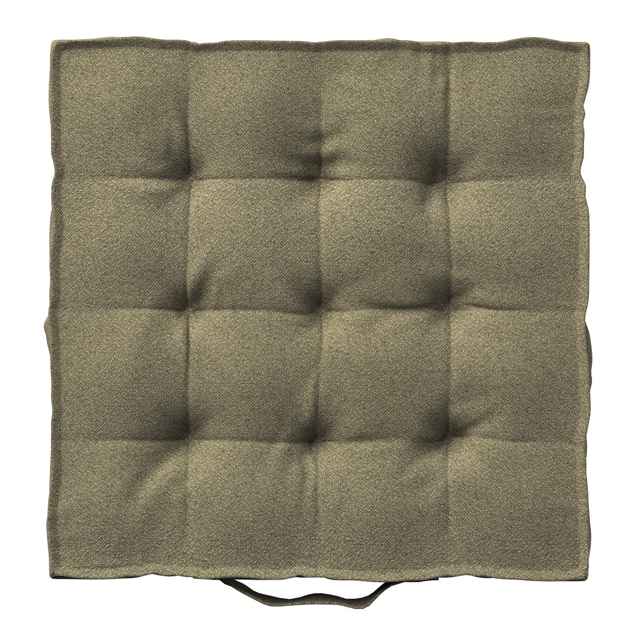 sitzkissen jacob mit handgriff, olivgrün, 40 x 40 x 6 cm, living loop (162-52)