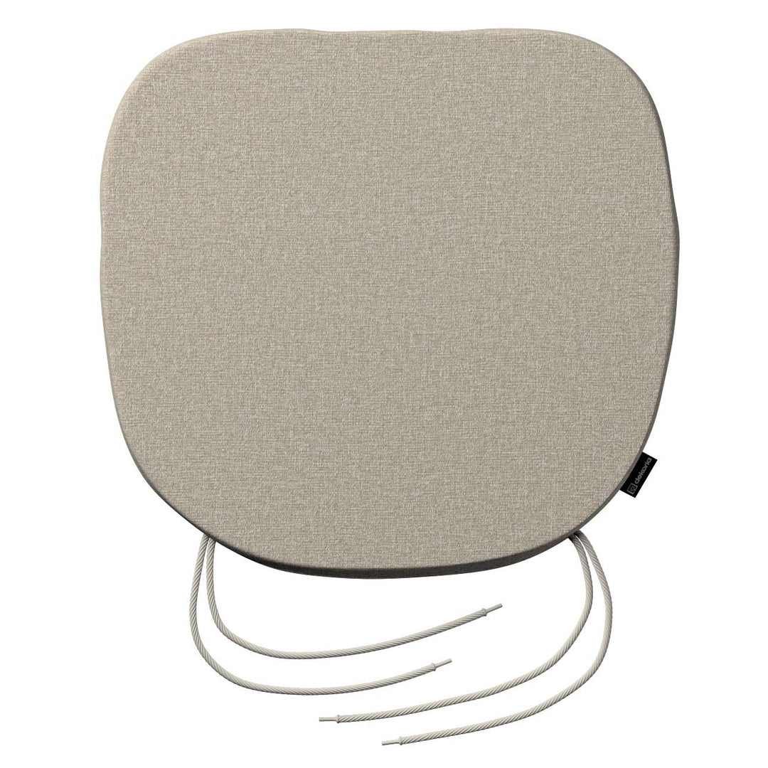 stuhlkissen marcus mit bindeschnur, grau-beige, 40 x 37 x 2,5 cm, amsterdam (704-52)