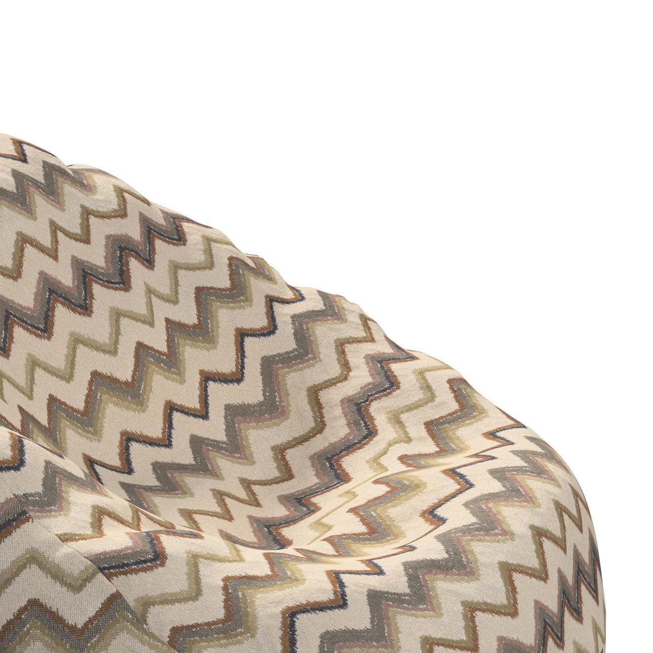 sitzsack, creme-oliv, ø80 x 115 cm, cosy home (145-39)