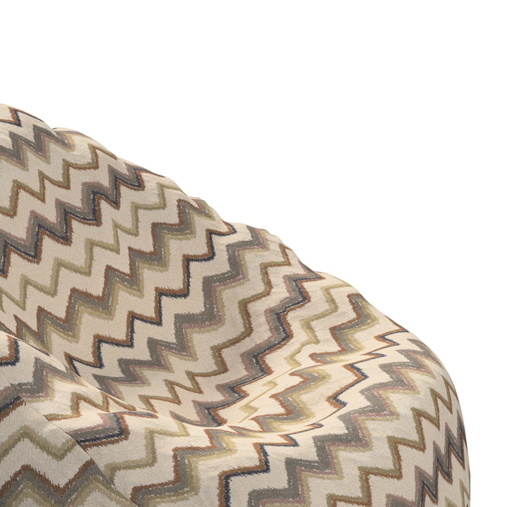 sitzsack, creme-oliv, ø80 x 115 cm, cosy home (145-39)
