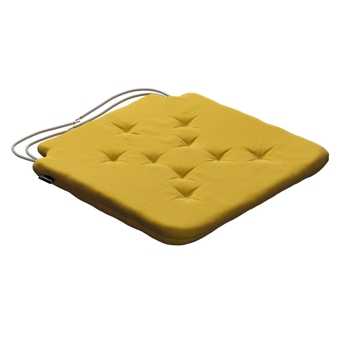 stuhlkissen christoph mit bindeschnur, honiggelb, 42 x 41 x 3,5 cm, ingrid (705-46)