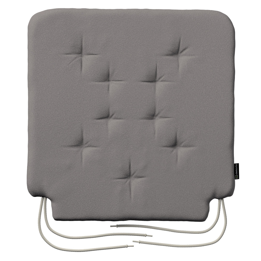 stuhlkissen christoph mit bindeschnur, beige, 42 x 41 x 3,5 cm, bouclé (702-82)