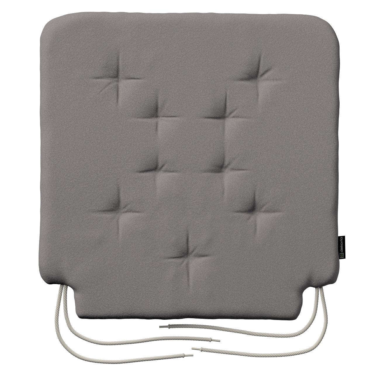 stuhlkissen christoph mit bindeschnur, beige, 42 x 41 x 3,5 cm, bouclé (702-82)