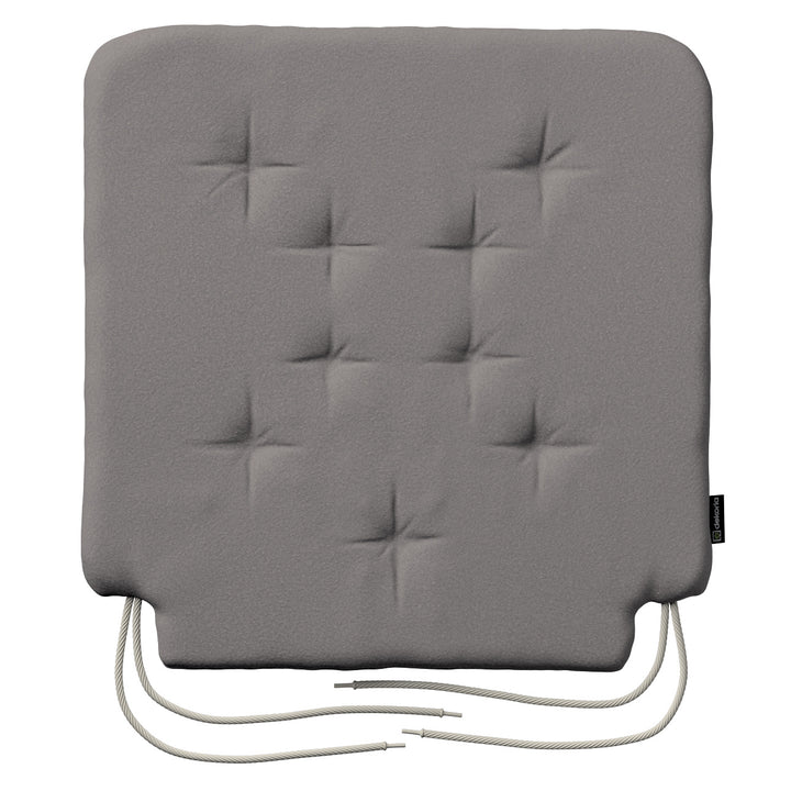 stuhlkissen christoph mit bindeschnur, beige, 42 x 41 x 3,5 cm, bouclé (702-82)