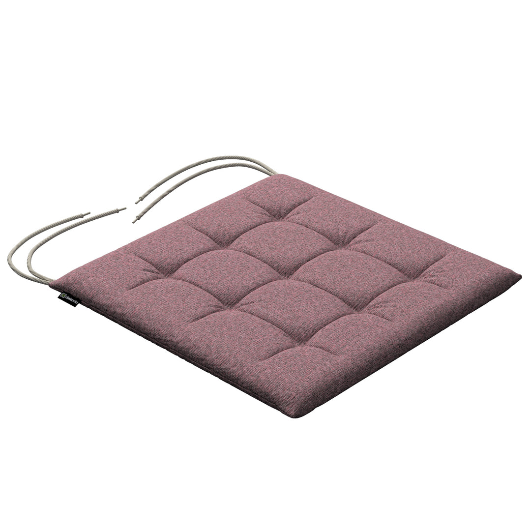 stuhlkissen jonas mit bindeschnur, schwarz--rosa, 40 x 40 x 3,5 cm, amsterdam (704-48)