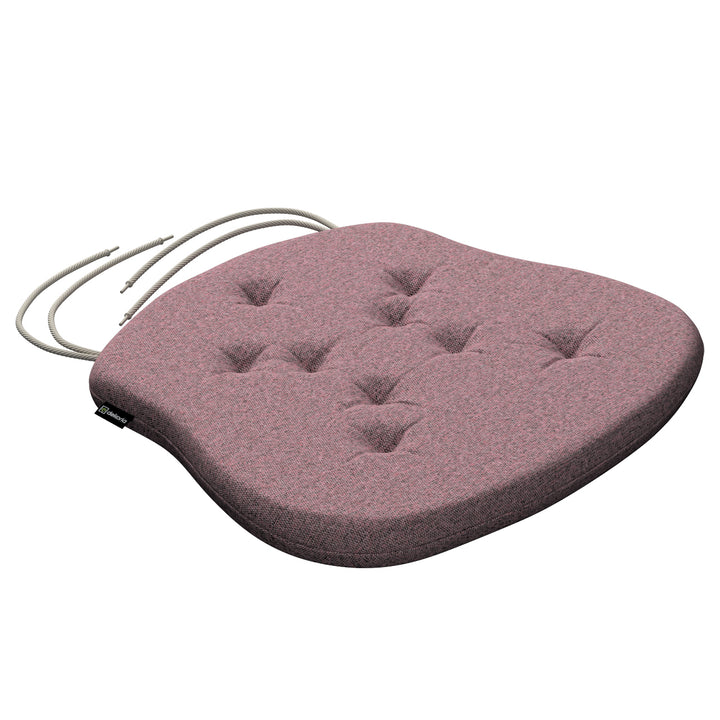 stuhlkissen peter mit bindeschnur, schwarz--rosa, 41x 38 x 3,5 cm, amsterdam (704-48)